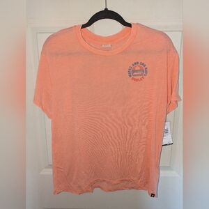 Hurley Orange Women's Graphic T-Shirt New